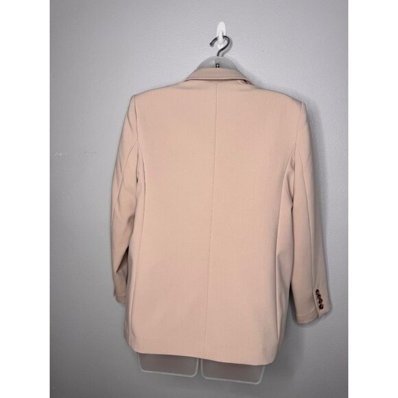 NWT Abercrombie&Fitch Classic Suiting Blazer Jacket Ash/Tan Woman’s SZ M Career - Picture 5 of 12